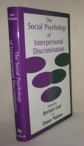 Stock image for The Social Psychology of Interpersonal Discrimination for sale by Irish Booksellers