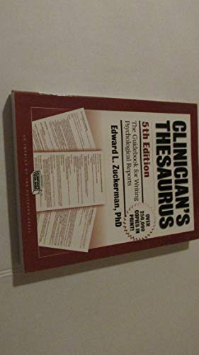 9781572305694: Clinician's Thesaurus, 7th Edition: The Guide to Conducting Interviews and Writing Psychological Reports