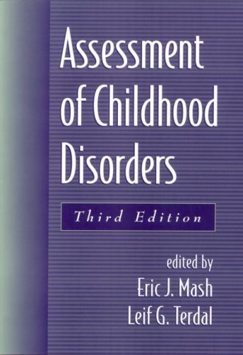 9781572305878: Assessment of Disorders in Childhood and Adolescence, Third Edition