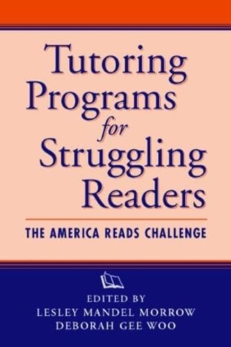 Beispielbild fr Tutoring Programs for Struggling Readers: The America Reads Challenge zum Verkauf von Open Books