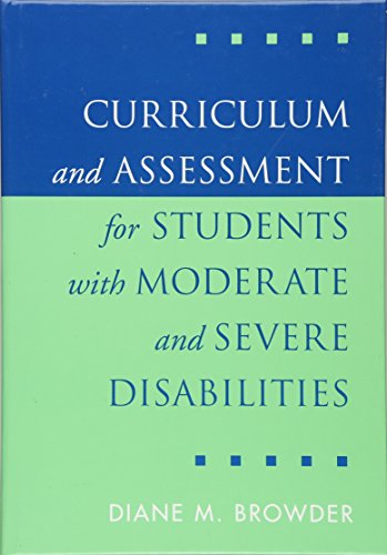 Stock image for Curriculum and Assessment for Students with Moderate and Severe Disabilities for sale by BooksRun