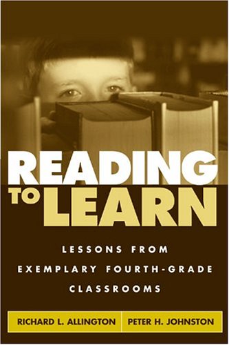 Beispielbild fr Reading to Learn: Lessons from Exemplary Fourth-Grade Classrooms zum Verkauf von Book Dispensary