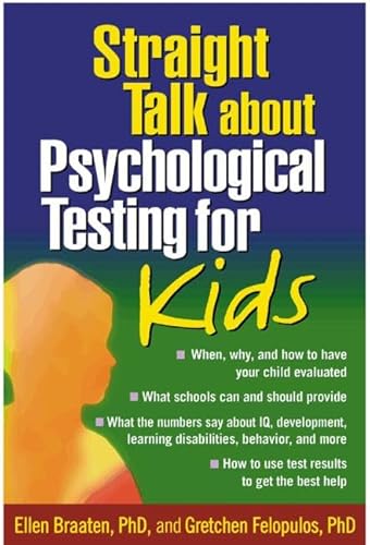 Beispielbild fr Straight Talk about Psychological Testing for Kids zum Verkauf von Better World Books: West