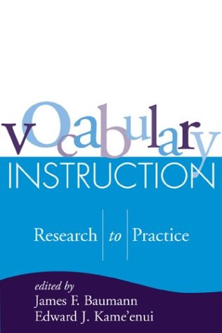 9781572309333: Vocabulary Instruction: Research to Practice (Solving Problems in the Teaching of Literacy)
