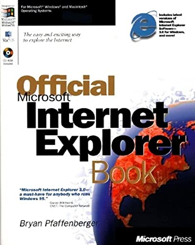 Stock image for Official Microsoft Internet Explorer Book for sale by Wonder Book
