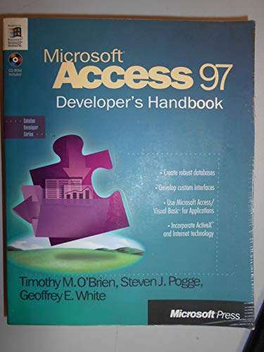 Stock image for Microsoft Access 97 Developers Handbook: With CDROM (Solution Dev for sale by Hawking Books