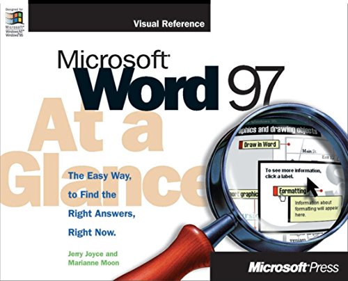 Imagen de archivo de Microsoft Word 97 at a Glance a la venta por Better World Books: West
