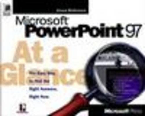 Stock image for Microsoft PowerPoint at a Glance (At a Glance (Microsoft)) for sale by MusicMagpie