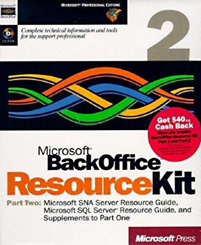 9781572315341: MS BORK PART 2 MS SQL SERVER: Pt. 1 (Microsoft BackOffice Resource Kit)