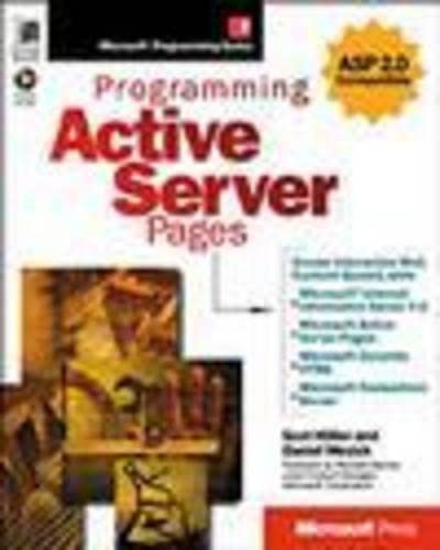 Stock image for Programming Active Server Pages (Microsoft Programming Series) for sale by Cambridge Rare Books