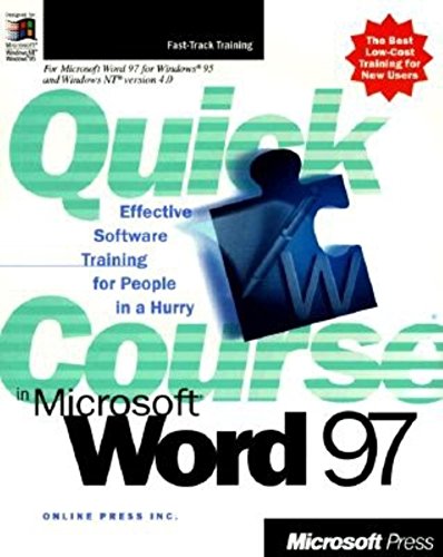 Imagen de archivo de Quick Course in Microsoft Word 97 a la venta por Wonder Book