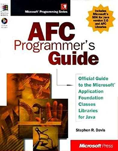 Beispielbild fr AFC Programmer's Guide (Microsoft Programming Series) zum Verkauf von BooksByLisa