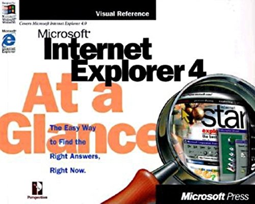 Beispielbild fr Microsoft Internet Explorer 4 at a Glance zum Verkauf von Wonder Book