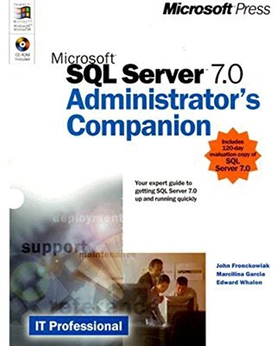 Imagen de archivo de Microsoft SQL Server 7.0 Administrator's Companion (IT Professional) a la venta por Wonder Book