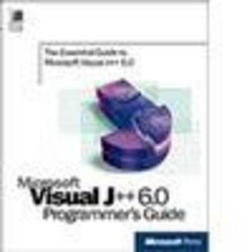 Imagen de archivo de Microsoft Visual J++ 6.0 Programmer's Guide a la venta por BooksByLisa