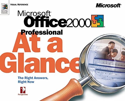 Imagen de archivo de Microsoft Office 2000 Professional at a Glance (At a Glance (Microsoft)) a la venta por AwesomeBooks