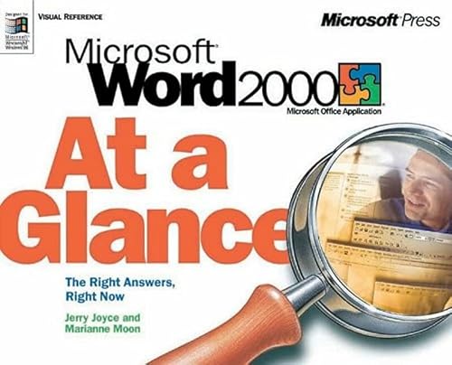 Imagen de archivo de Microsoft Word 2000 at a Glance (At a Glance (Microsoft)) a la venta por Wonder Book