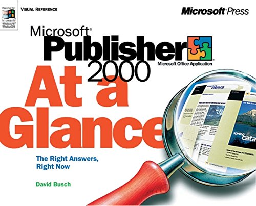 Microsoft Publisher 2000 at a Glance (9781572319509) by Perspection