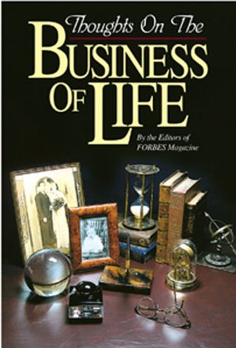 Stock image for Thoughts on the Business of Life for sale by Ozark Relics and Rarities