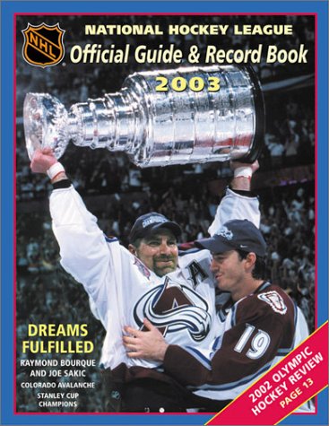 Imagen de archivo de The National Hockey League Official Guide and Record Book 2002-2003 a la venta por HPB-Emerald