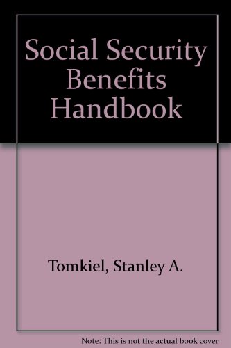 Imagen de archivo de Social Security Benefits Handbook a la venta por Irish Booksellers