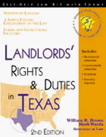Stock image for Landlord's Rights & Duties in Texas for sale by Mahler Books