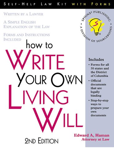 Stock image for How to Write Your Own Living Will for sale by Irish Booksellers