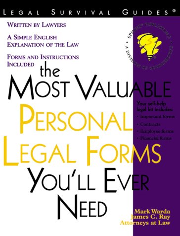 Imagen de archivo de The Most Valuable Personal Legal Forms You'll Ever Need a la venta por Better World Books