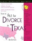 How to File for Divorce in Texas (Legal Survival Guides) (9781572481725) by Karen Ann Rolcik