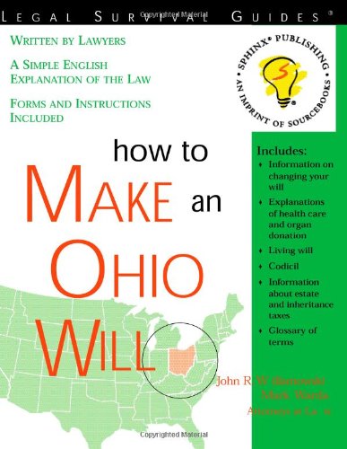 How to Make an Ohio Will (Legal Survival Guides) (9781572481732) by Warda, Mark; Willamowski, John