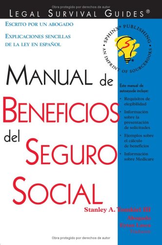 Beispielbild fr Manual de Beneficios para el Seguro Social zum Verkauf von Better World Books