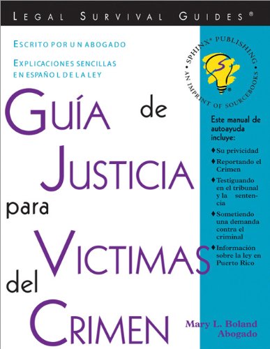 Stock image for Guia de Justicia para Victimas del Crimen for sale by Better World Books: West