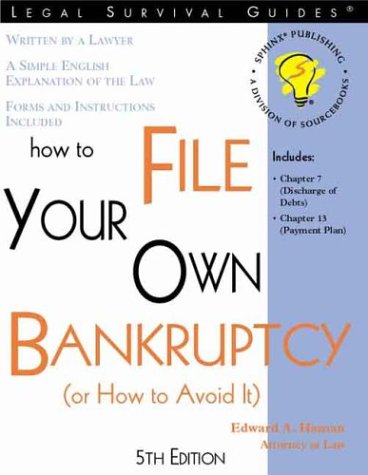 Imagen de archivo de How to File Your Own Bankruptcy a la venta por Better World Books