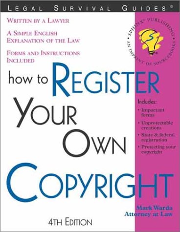 Stock image for How to Register Your Own Copyright (How to Register Your Own Copyright) for sale by Irish Booksellers