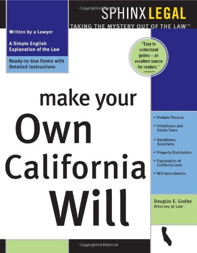 9781572482463: Make Your Own California Will