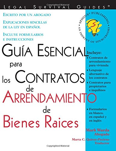 Stock image for Guia Esencial para los Contratos de Arrendamiento de Bienes Raices for sale by Better World Books