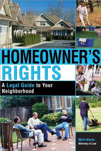 Stock image for Homeowner's Rights : A Legal Guide to Your Neighborhood for sale by Better World Books