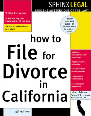Beispielbild fr How to File for Divorce in California (Legal Survival Guides) zum Verkauf von Wonder Book
