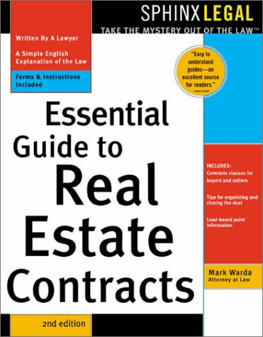Imagen de archivo de Essential Guide to Real Estate Contracts a la venta por Books From California