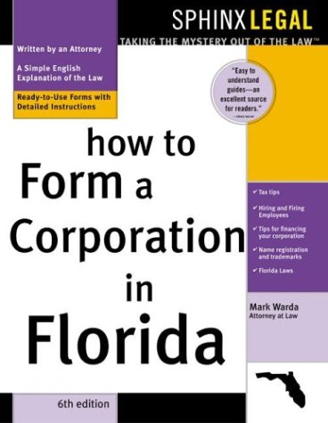 Stock image for How to Form a Corporation in Florida for sale by Wonder Book