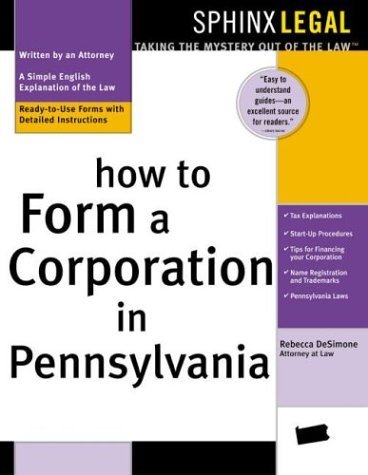 9781572483583: How to Form a Corporation in Pennsylvania