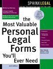 The Most Valuable Personal Legal Forms You'll Ever Need (9781572483606) by Warda, Mark; Ray, James C.