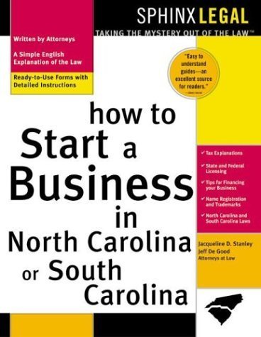 Imagen de archivo de How to Start a Business in North Carolina or South Carolina a la venta por ThriftBooks-Dallas
