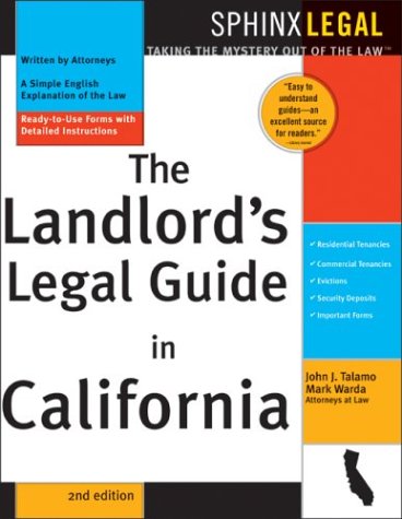 Imagen de archivo de The Landlord's Legal Guide in California a la venta por HPB-Diamond