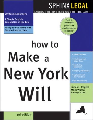 Beispielbild fr How to Make a New York Will zum Verkauf von Better World Books