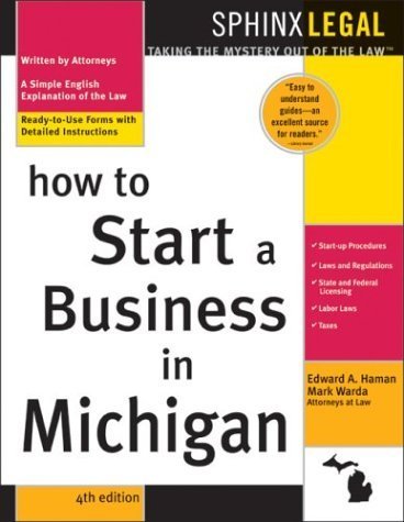 9781572484689: How to Start a Business in Michigan, 4e