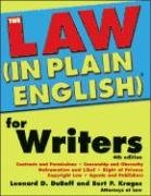 Beispielbild fr Law (In Plain English) for Writers zum Verkauf von Better World Books