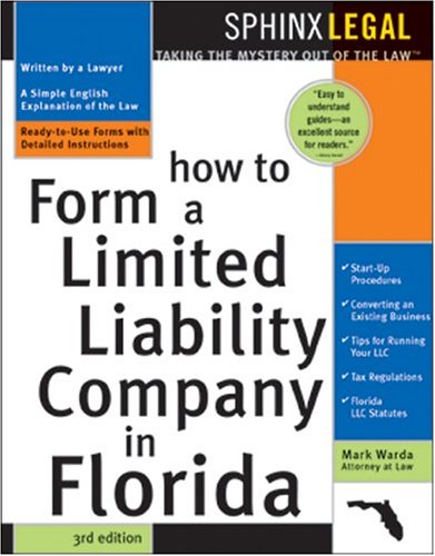 Beispielbild fr How to Form a Limited Liability Company in Florida, 3E (Legal Survival Guides) zum Verkauf von Front Cover Books