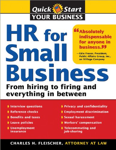 Beispielbild fr HR for Small Business : From Hiring to Firing and Everything in Between zum Verkauf von Better World Books