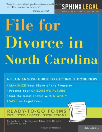 9781572485082: File for Divorce in North Carolina (Legal Survival Guides)